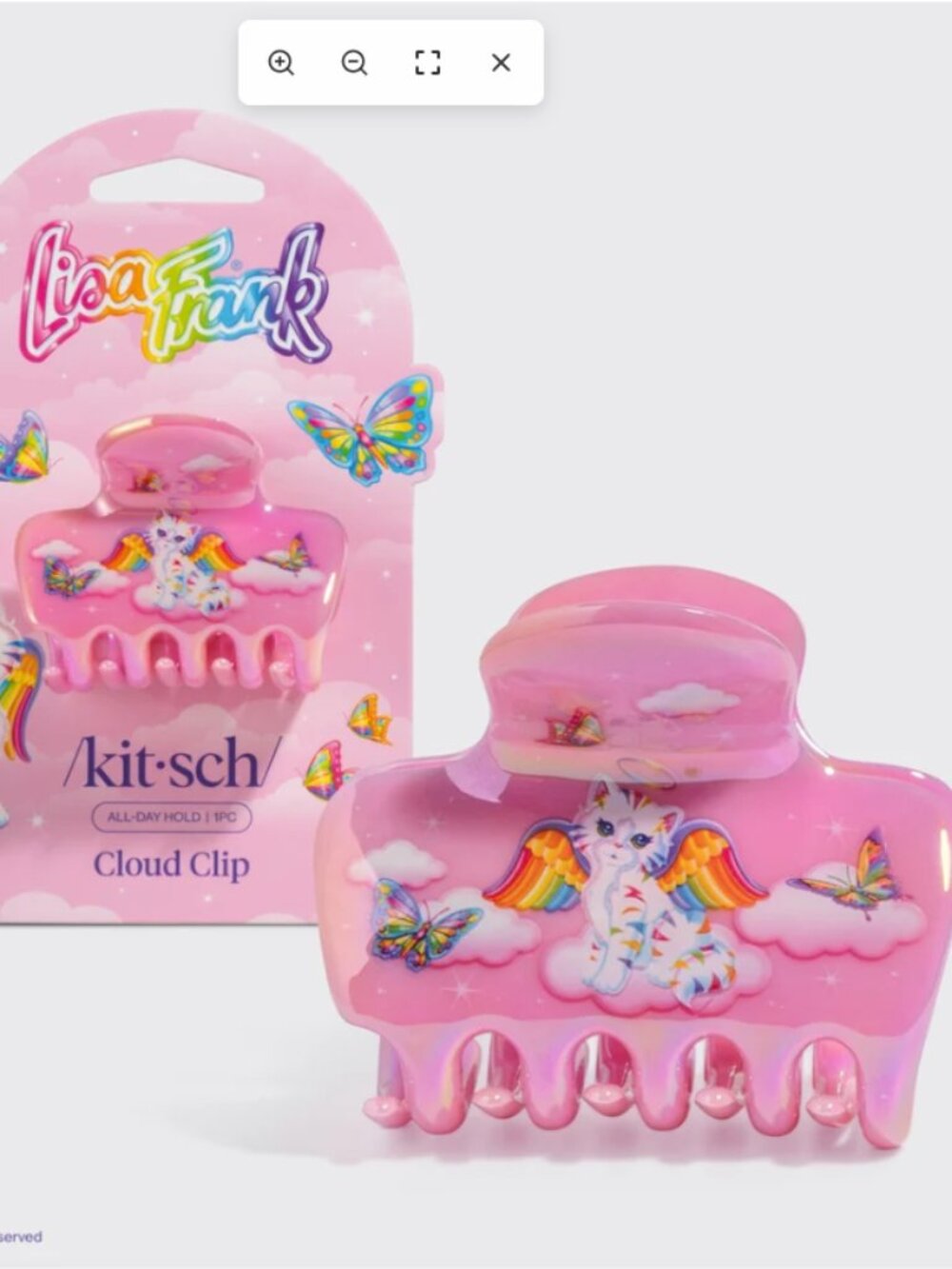 Lisa Frank x Kitsch Cloud Clip in Angel Kitty™